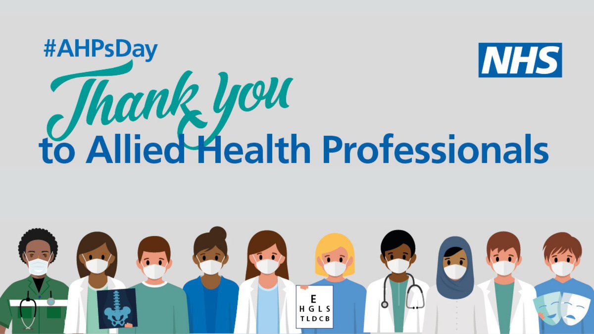 Today on #AHPsDay I’d like to say a massive thank you to all our wonderful and vital #AlliedHealthProfessionals across @MidYorkshireNHS and our wider @WYpartnership!

@and_hodge @MY_LenRichards @tamedprince @NHS_RobW @MidyorksAhp @WY_AHPFaculty @SuzanneRastrick @AhpStephieg