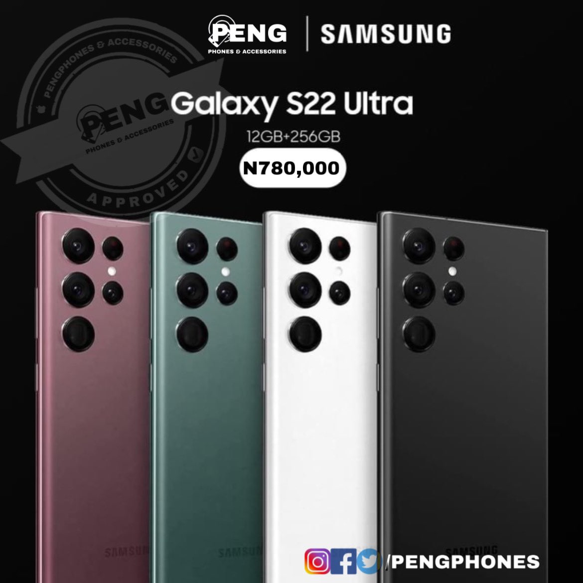 PengPhones's tweet photo. Welcome to the epic standard
It's time for an epic smartphone upgrade with the Samsung Galaxy S22 series. Get yours now @PengPhones !
Check out here: https://t.co/O87QMDUGg0
📦 FREE DELIVERY NATIONWIDE
#PengphonesNG #pengphones https://t.co/YvtbfTXYQ8