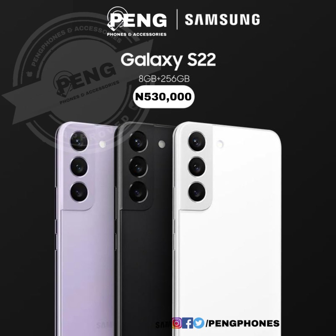 PengPhones's tweet photo. Welcome to the epic standard
It's time for an epic smartphone upgrade with the Samsung Galaxy S22 series. Get yours now @PengPhones !
Check out here: https://t.co/O87QMDUGg0
📦 FREE DELIVERY NATIONWIDE
#PengphonesNG #pengphones https://t.co/YvtbfTXYQ8