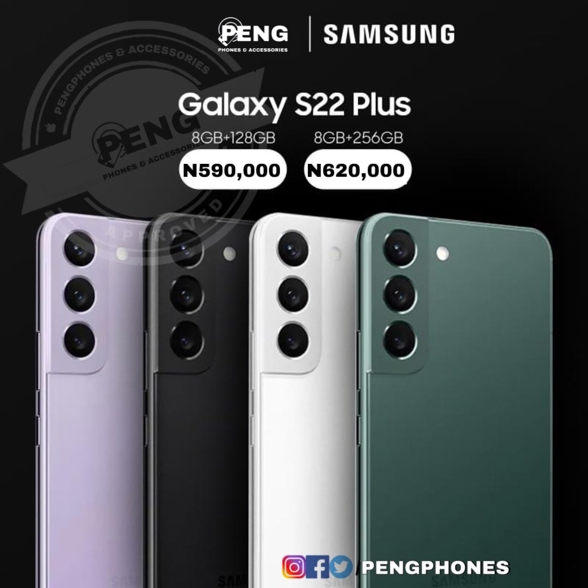 PengPhones's tweet photo. Welcome to the epic standard
It's time for an epic smartphone upgrade with the Samsung Galaxy S22 series. Get yours now @PengPhones !
Check out here: https://t.co/O87QMDUGg0
📦 FREE DELIVERY NATIONWIDE
#PengphonesNG #pengphones https://t.co/YvtbfTXYQ8