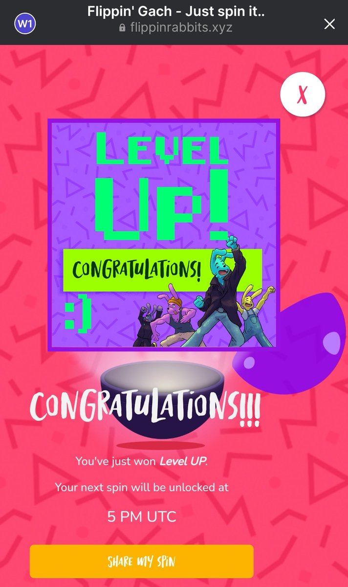 meliadumbledore's tweet photo. LEVEL 8, Baby!!! 🎉 #RevShare #JustFlipIt #FlippinGach @FlippinRabbits 🐰🥕 https://t.co/YvmJoihKx6