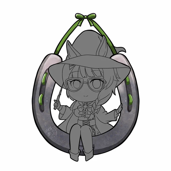仕事少し落ち着いてるのでwipあげ遅筆でごめんなさい白マックイーン、魔女っ子ロブロイ、ブルボン#ウマ娘 