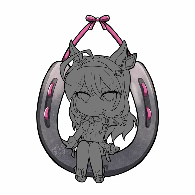 仕事少し落ち着いてるのでwipあげ遅筆でごめんなさい白マックイーン、魔女っ子ロブロイ、ブルボン#ウマ娘 