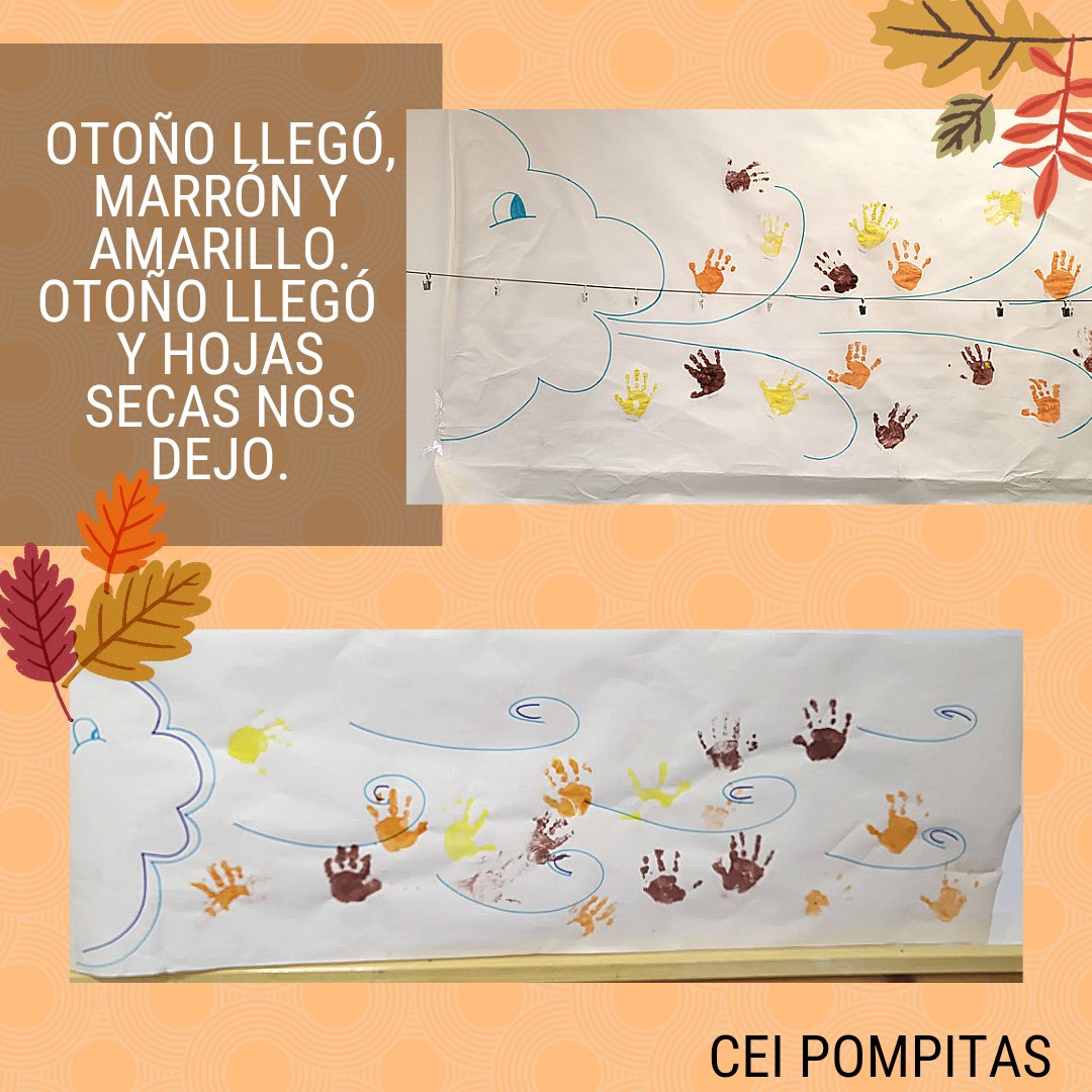 CPompitas's tweet photo. 🍁🎶Otoño llegó marrón y amarillo,
otoño llegó, hojas secas nos dejó.
Para la lluvia saca tu paraguas
y no olvides las botas de agua.
Otoño llegó marrón y amarillo,
otoño llegó hojas secas nos dejó
Si el viento sopla no le tengas miedo,
escucha su canto quiere ser tu amigo.🎶🍁 https://t.co/7VgWBRj6dS