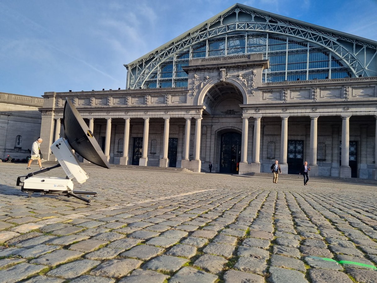 Holkirk's tweet photo. Great day in Brussels talking at the @iDirect Defence Day with @MilexiaGroup on the future of integrated satcom terminal design. https://t.co/5TGNriKfE0