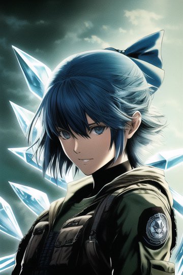 exyzeedayo's tweet photo. Cool Metal Gear x Touhou AI art I managed to generate. Kinda inspiring me to pick up real illustrating again. #AIart https://t.co/uuHnXLlDvF