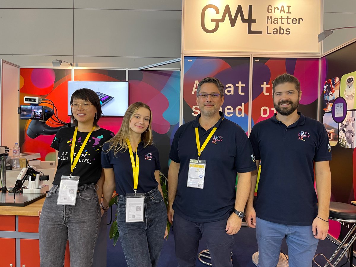 Last week at #VISION2022, our team demonstrated computer vision use cases along with our transformational #audio use cases, enabled by Life-Ready #AI. Thanks to the organizers and everyone who visited our booth!  

 #LifeReadyAI #GrAIVIP #LowLatency #AIChip #ComputerVision