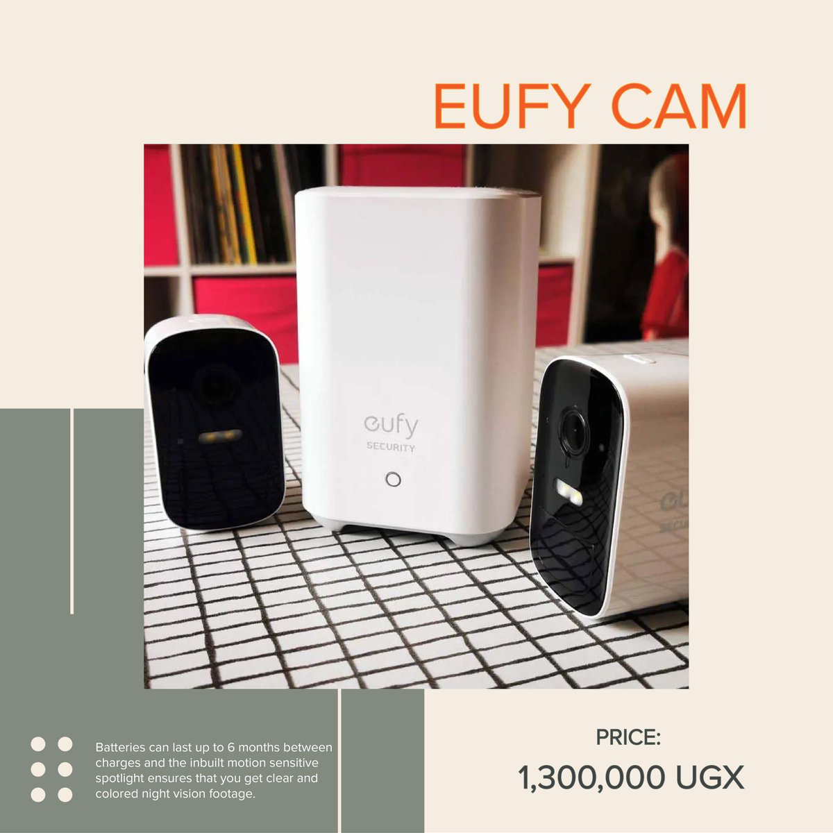 SmartnestUg's tweet photo. @wekesa_amos Make us your plug for all your smart security camera needs. We just brought in these battery powered cams whose charge takes you 6months without charging! 
#Takecontrol and #Embracetomorrow https://t.co/3M9g6s2VMa
