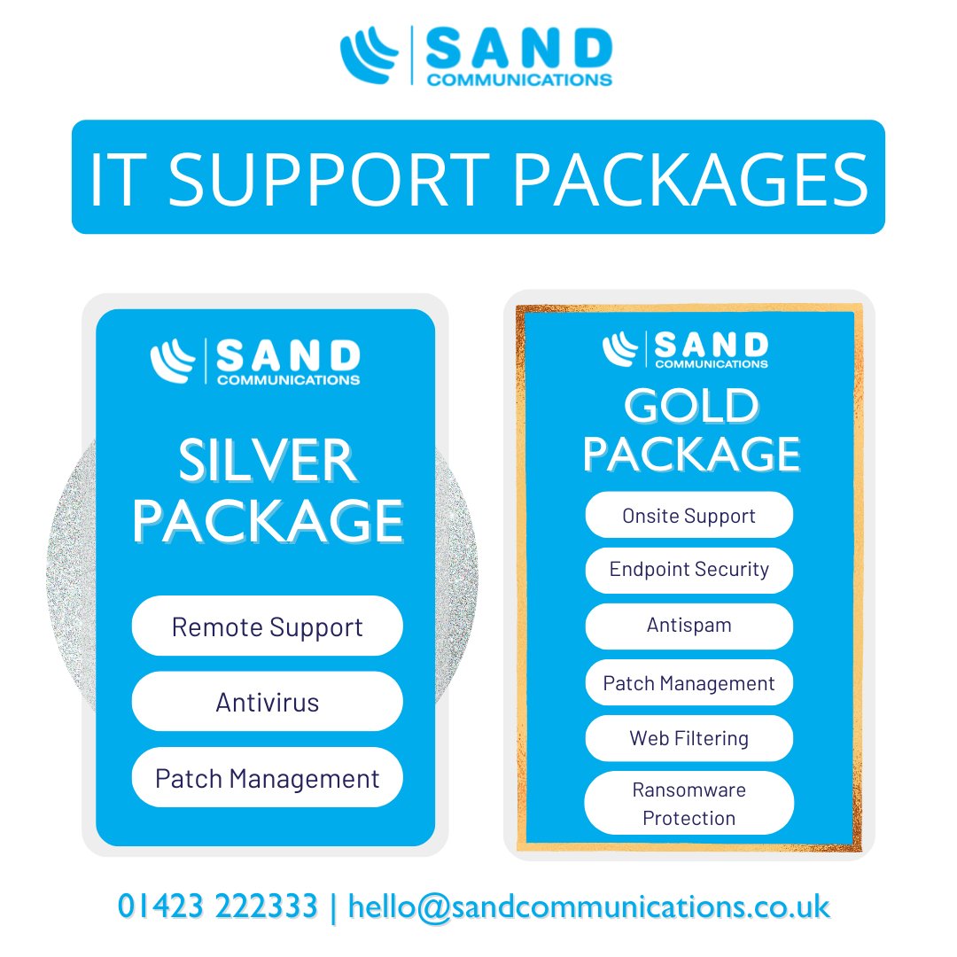sandcomms's tweet image. At Sand Communications, we understand that your business can&apos;t afford to slow down. That&apos;s why we offer silver and gold support packages to keep you up and running.
-
-
-
#sand #communications #business #itsolutions #support
