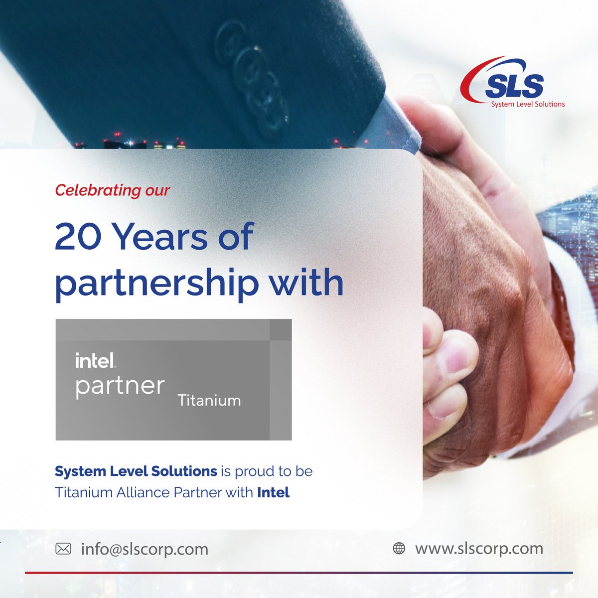 S_L_S's tweet image. Entering our 21st year of partnership with Intel, System Level Solutions remains driven to further reinforce the Titanium Alliance and increase more avenues of cooperation in the near future. 

#systemlevelsolutions #sls #slscorp #ipcore #fpga #soc #pcb