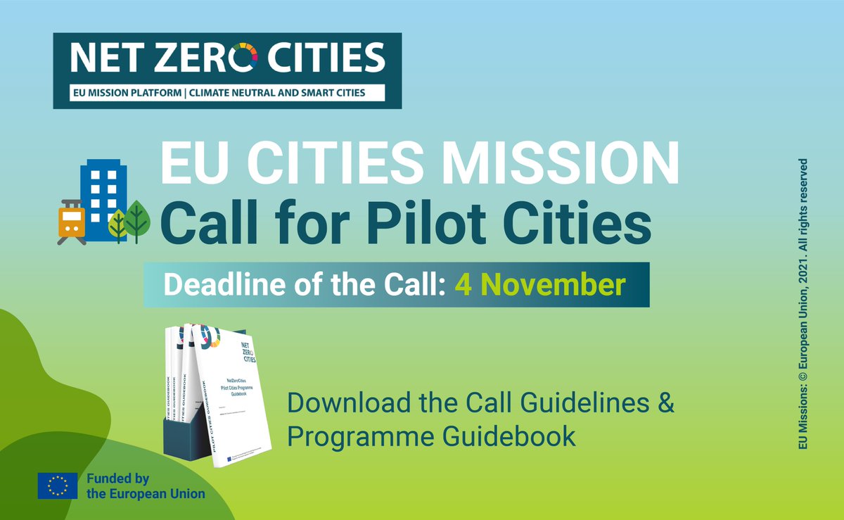NetZeroCitiesEU's tweet photo. Ready to test out solutions towards a climate transition in your city and receive expertise and support from the @NetZeroCitiesEU Consortium? https://t.co/DxcHJBPvHk