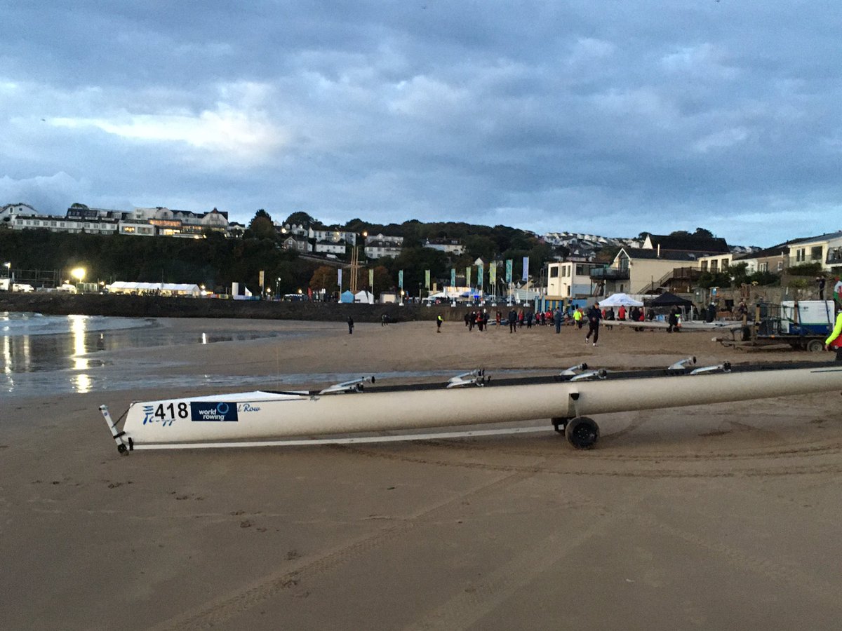 rowinggeek's tweet photo. Getting the course ready for Beach Sprints. Time trials start today. #bringonthewaves #wrbs https://t.co/NpGvZo7poN