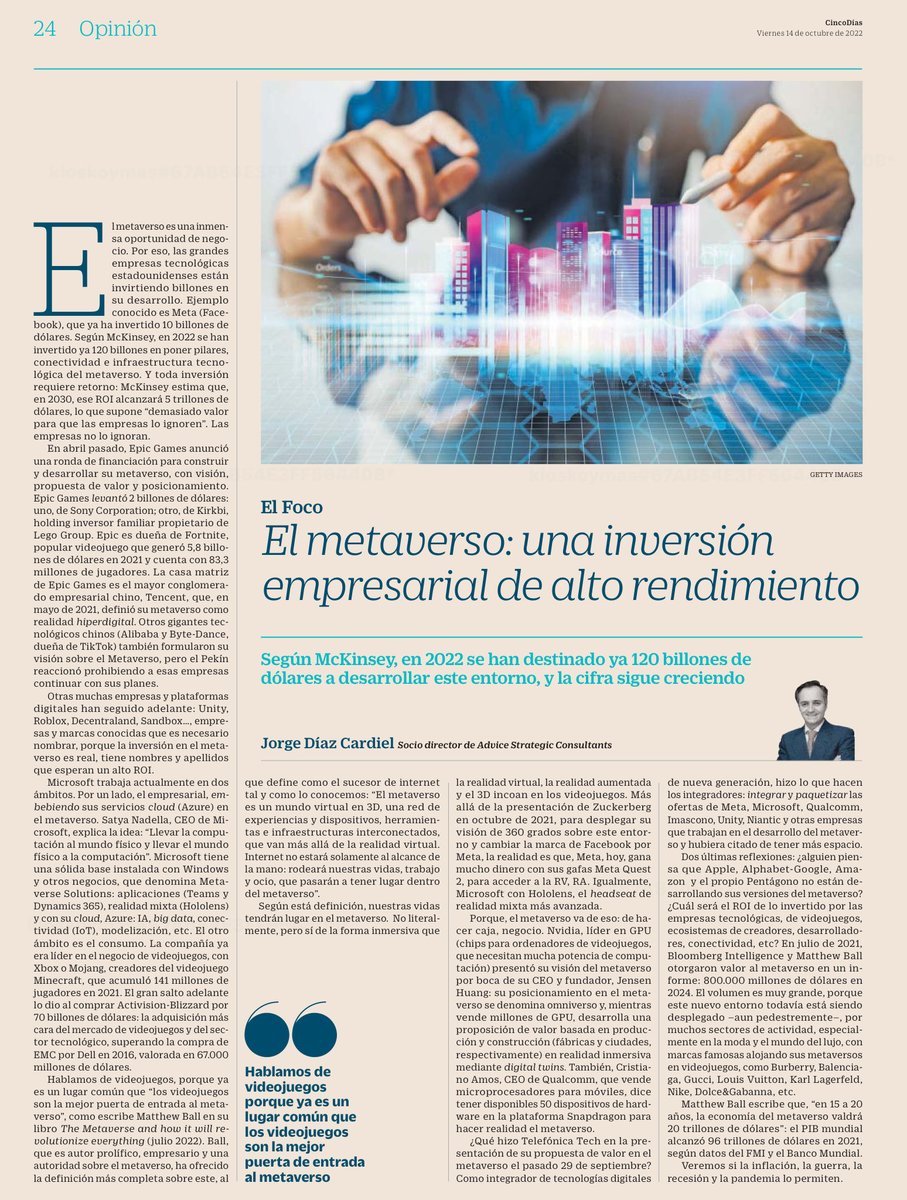 JDIAZCARDIEL's tweet image. @TelefonicaTech presentó su #metaverso en #MWC2021 #Barcelona y lo repitió con sus partners @MicrosoftES @Meta @Qualcomm_ES etc en septiembre para #B2B @nachop @almazormjesus @cris_echenique @CincoDiascom Jorge Díaz Cardiel