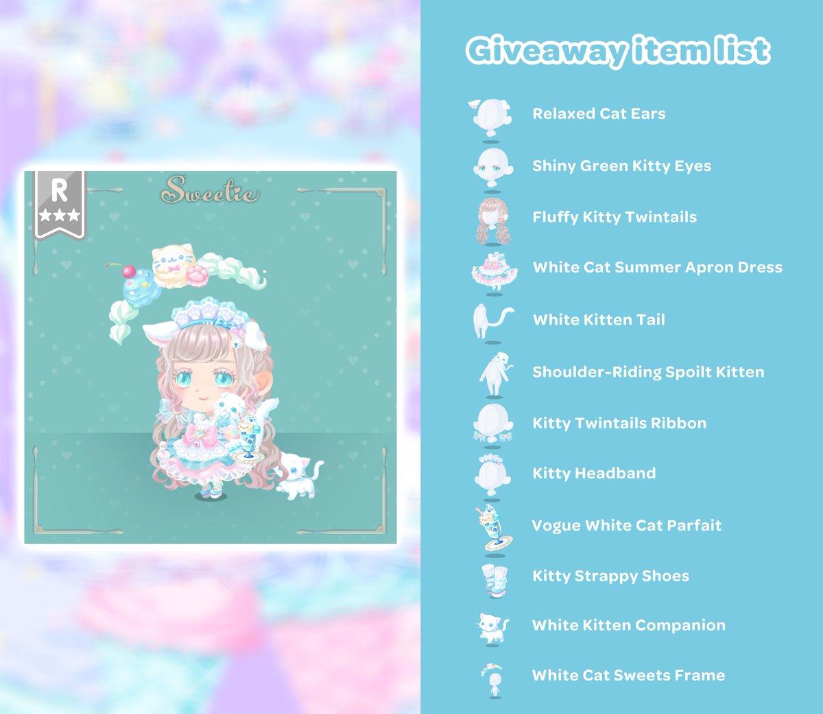 ✨🎁𝔾𝕚𝕧𝕖𝕒𝕨𝕒𝕪🎁✨
𝟭𝘀𝘁 𝗡𝗙𝗧 𝗔𝗶𝗿𝗱𝗿𝗼𝗽 𝗘𝗩𝗘𝗡𝗧
𝗦𝗧𝗔𝗥𝗧!

⏰ 72hour
🎉 Lucky 100 winners
❤️ Prize Pool: 2 NFTs
The distributed NFTs can be used as fashion items in PKCL Twins.

✅Task
❶ <a href="/PKCLTwins/">PKCL Twins 🫶🍒</a> Follow
❷ ❤＆ RT

#PKCLTwins #Giveaway  #NFTGiveaway