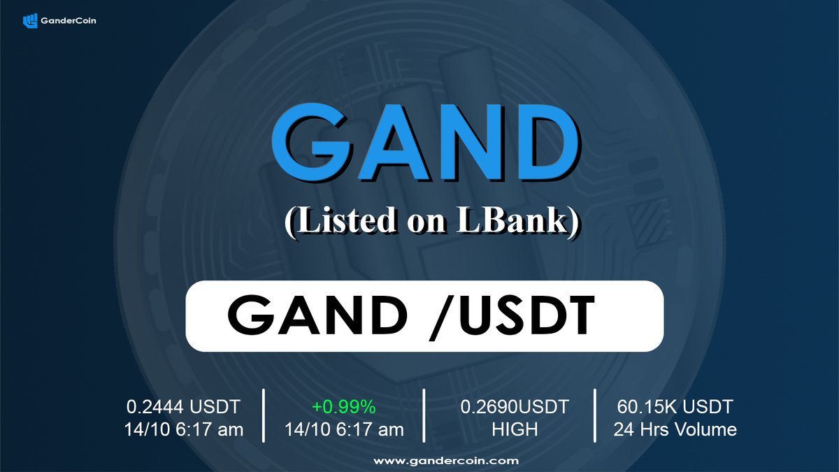 GanderCoin's tweet photo. GanderCoin Market Update On Lbank 👇

Follow @GanderCoin 

#MarketUpdate #gandercoin #getgander #DigitalCurrency https://t.co/gDQ3OwhqYe