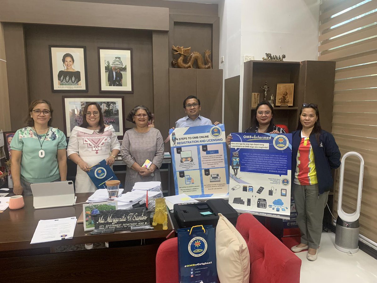 OMB would like to thank the Quezon City Business Permits and Licensing Department for participating in our LGU Consultative Meeting on October 13, 2022.

#NAPM2022 #FITtoDefeatPiracy #BidaAngTapat #BidaAngMayIntegridad #BidaAngOrihinal