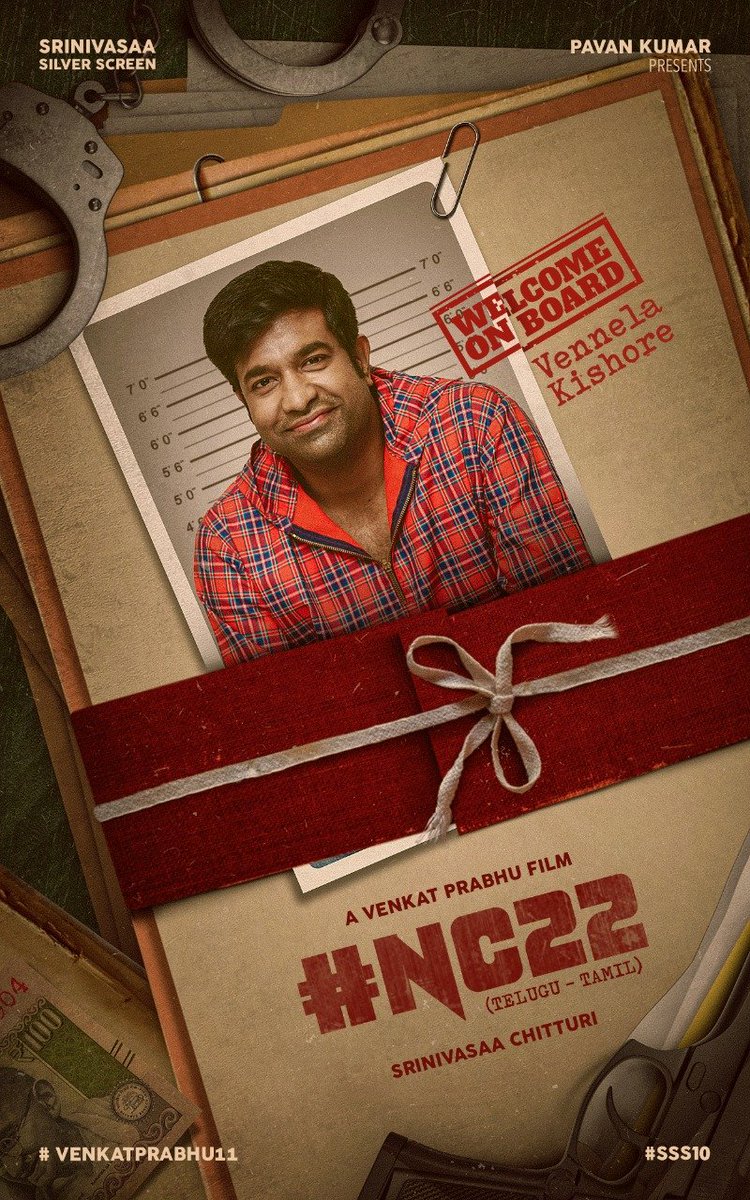 So Excited to Welcome our 'Kaka' and a brilliant Performer @VennelaKishore on board for #NC22 🎭🔥 @chay_akkineni @vp_offl @IamKrithiShetty @ilaiyaraaja @thisisysr @srinivasaaoffl @srkathiir @SS_Screens #VP11