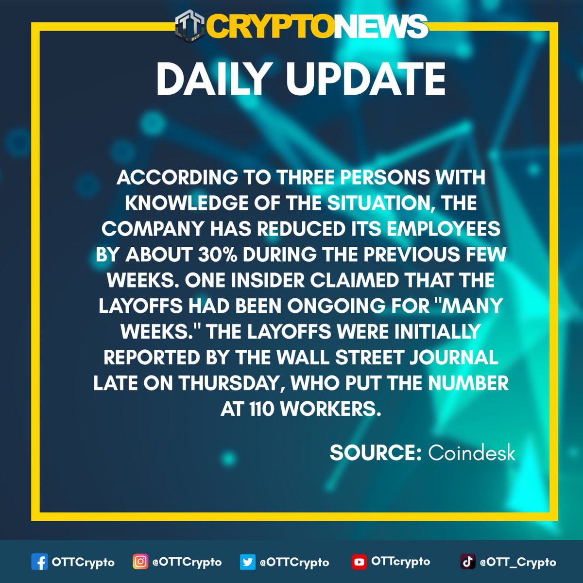 OTT Crypto News and Updates (@OTTCrypto) / Posts / X