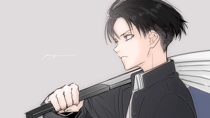#イケメンに描けたリヴァイを見せるしこれを見た人も見せるいいカオ(表情)描けたなと思うやつ 