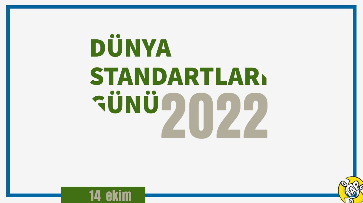 TAPDERNEGI's tweet photo. Her geçen gün dahada küreselleşen dünyada ticaretin, sanayinin, eğitimin yani yaşamın ortak dili standartlardır. 14 Ekim Dünya Standartlar Günü Kutlu Olsun.

#dünyastandartlargünü #atıkpil #doğanınpilibitmesin #dünya https://t.co/DYjoDJ6nEa