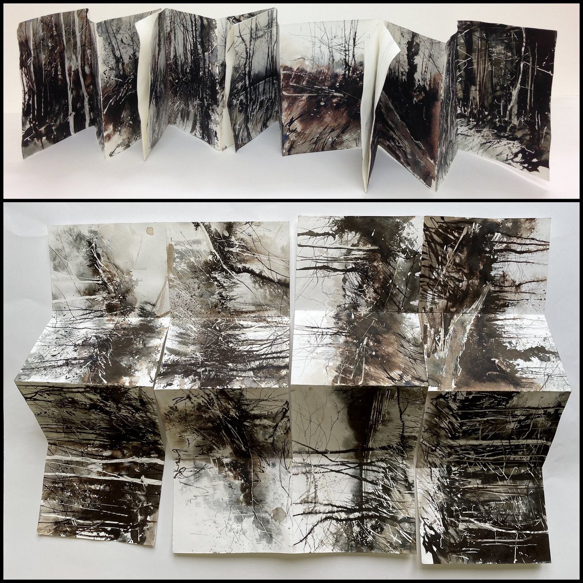 A make your own sketchbook from a single piece of paper guide for my Patreon Friends and #painters tomorrow #sketch #book #painting #drawing #create #art #artwork #artistsontwitter