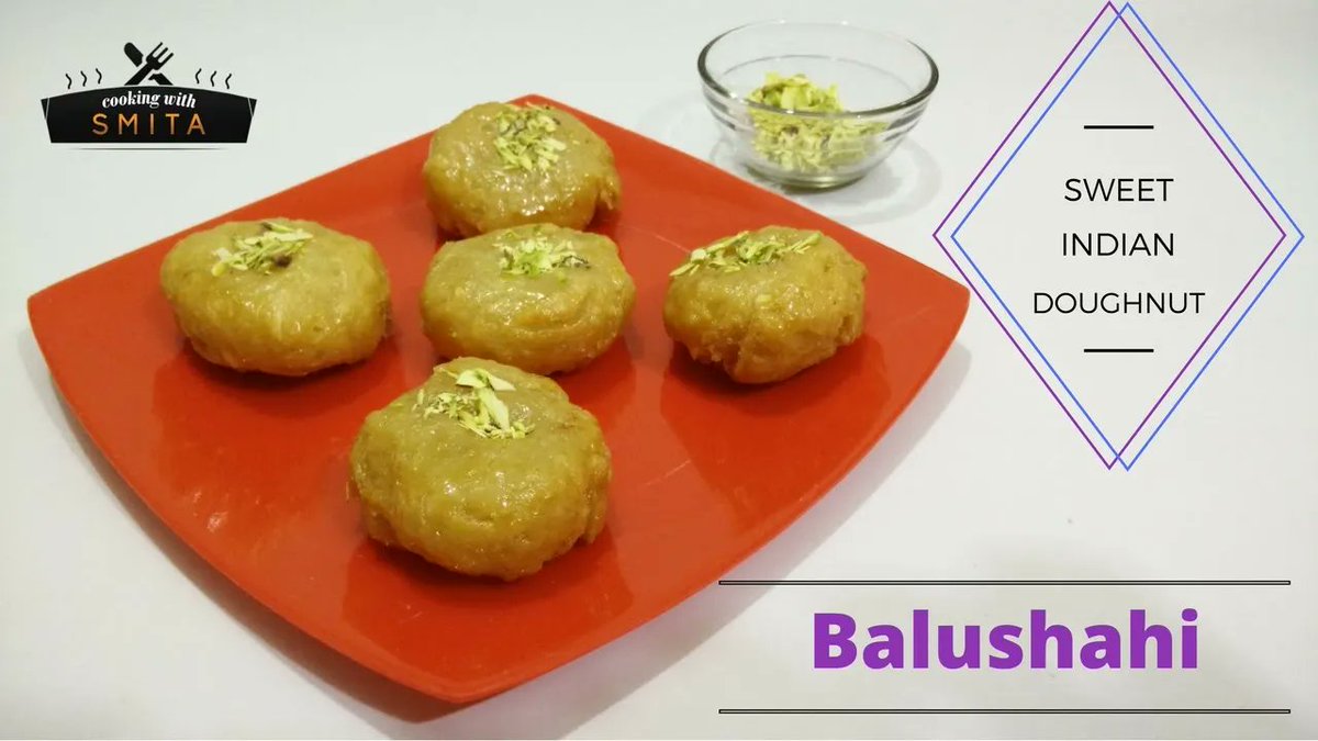 CookingwidSmita's tweet photo. Diwali Special | बालूशाही | Balushahi Recipe (Sweet Indian Doughnut)

Text Recipe (English) – https://t.co/cNsrP8ZYtE
Video Recipe (हिन्दी) – https://t.co/NMpMLcNBt0

#Balushahi #Sweets #IndianSweets #Diwali #SweetDish #Mithai #Recipe https://t.co/cjNTInXJau