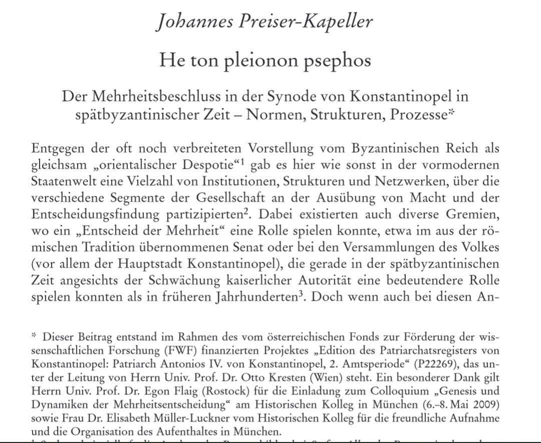 Byzanzforscher's tweet photo. My chapter on #majoritydecision in the Late #Byzantine #Synod of Constantinople is now #openaccess online (DeGruyter, originally published in print 2013) for free download :)
#Byzanzforschung, @imafo_oeaw
https://t.co/1Lt7ChUQEX https://t.co/Gciu50T9kS