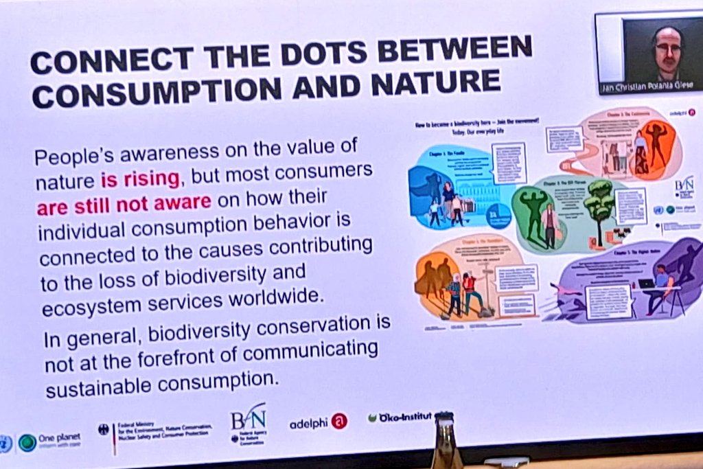 RosieFSC's tweet photo. Most consumers are still unaware how their individual consumption is connected to the loss of #biodiversity We need to be relevant, trigger emotions, inspire and include a clear call to action in our communication #FSCGA22 https://t.co/8cD6lLtr29