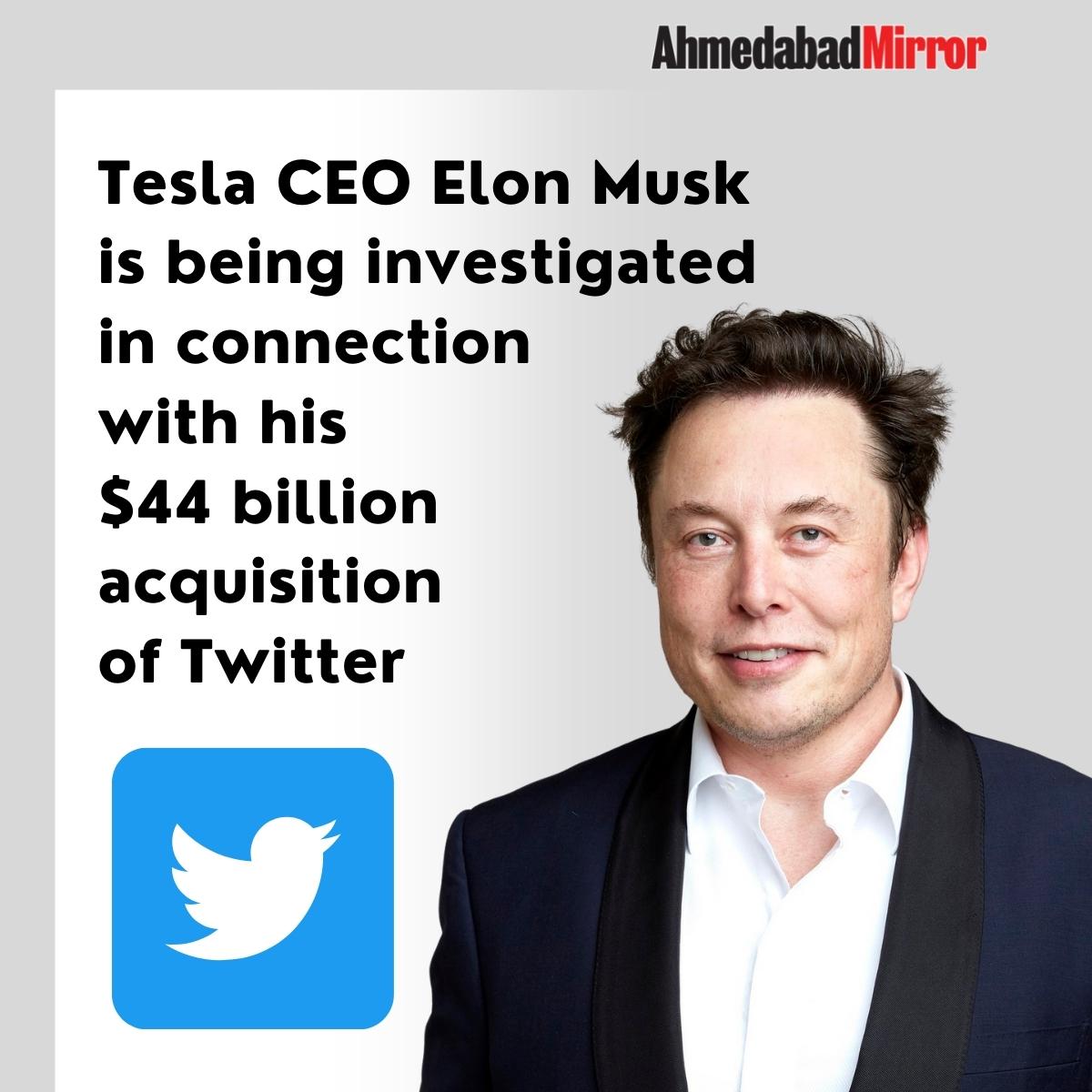 ahmedabadmirror's tweet photo. Tesla CEO Elon Musk is being investigated in connection with his $44 billion acquisition of Twitter

#Teslaceo #elonmusk #court #acquisition #investigation #twitter #federalauthorities #connection #deal #microbloggingsite #viralnews #video #ahmedabadmirror https://t.co/z9LCPZ0aeG