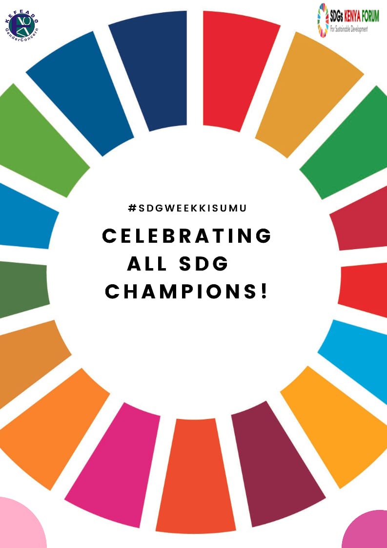 We are geared towards celebrating #SDGWeekKisumu starting from Monday the 17th of October. Join us for a week of action, awareness and actountability for the SDGs in kisumu County. #LeaveNoOneBehind