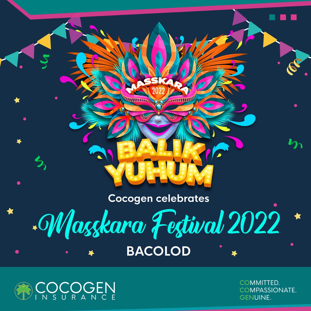 cocogenofficial's tweet photo. Cocogen celebrates Masskara Festival 2022!

Bring your pet dog or cat and visit our booth today at the Baywalk Event Area - BREDCO Port, Bacolod City, from 4:30pm to 9:00pm and get a chance to win exciting prizes.
See you there!

#MasskaraFestival 
#CocogenLovesPets 
#WeGotYou🌴 https://t.co/X5CWD0NZ73
