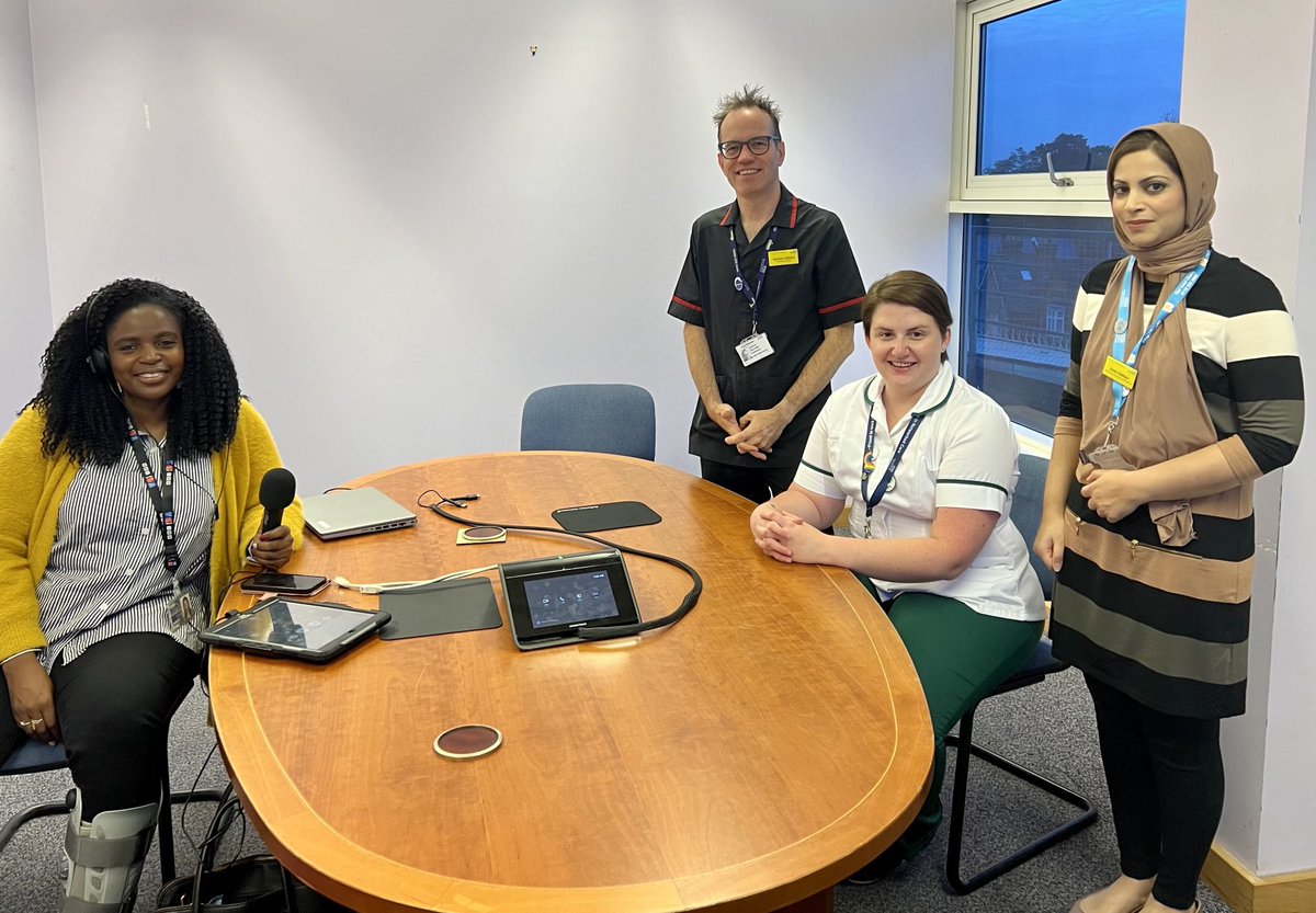 CNEamonn's tweet photo. OneTeamNHS! Thnks ⁦@BBCBerkshire⁩ for supporting ⁦@RBNHSFT⁩ #AHPsDay2022 &amp; recognising the critical role of 3rd largest staff group in the NHS &amp; a brilliant career choice ⁦@radi0girll⁩ ⁦@jessicaemilybea⁩ ⁦@AlafiyaSachak⁩ ⁦@CEO_RoyalBerks⁩ https://t.co/gSOg7ybyIA