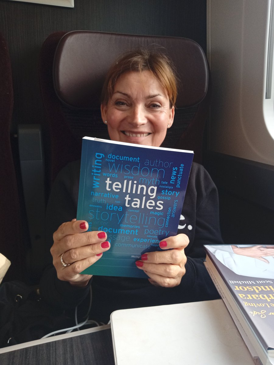 Look who I was sat opposite on my way back from London <a href="/reallorraine/">Lorraine</a> She was lovely when I offered her a copy of my book.  If she reads it great, if not, at least I have shared my musings 😀