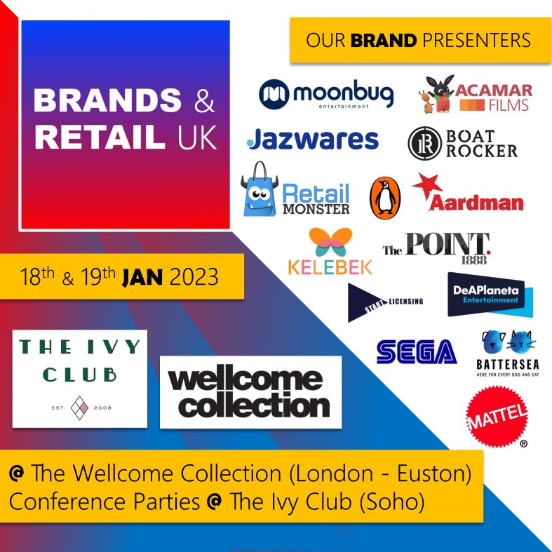 More brands confirming. If you are a brand and want to present visit our website for more detail BrandsRetail.uk