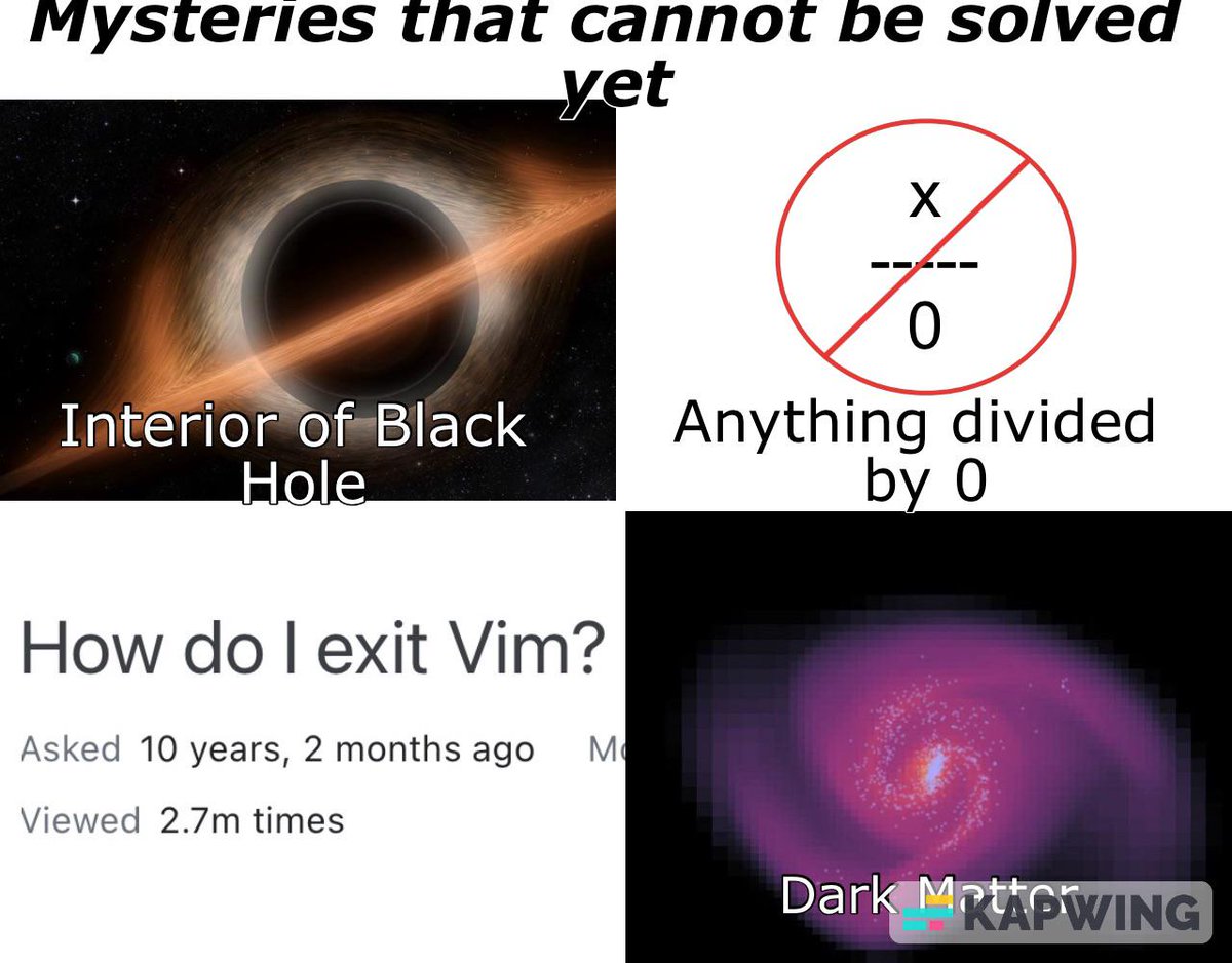 Why is it so hard to exit Vim? reddit.com/r/programmerhu…