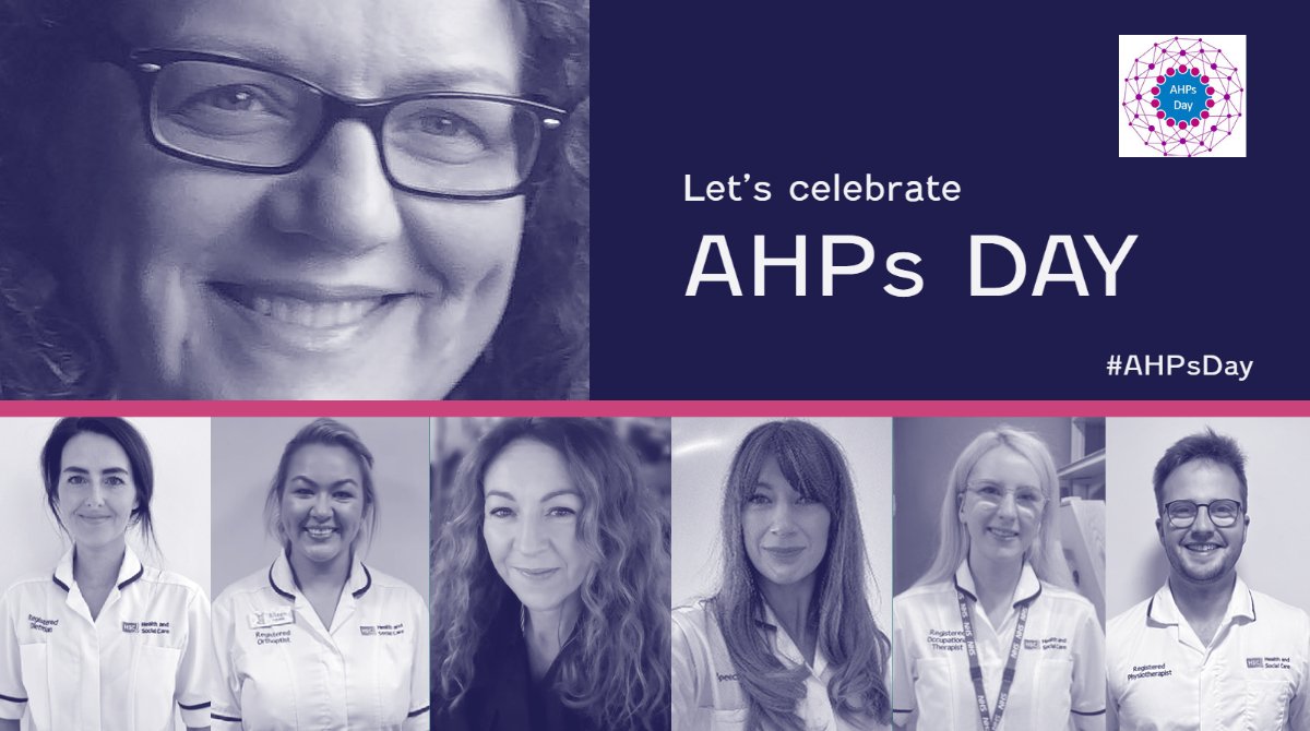 NHSCTrust's tweet photo. Today on AHPs Day, we celebrate the work of all our Allied Health Professionals who support the health and wellbeing of people in the NHSCT area. Hear more from Jill Bradley, Assistant Director, NHSCT, in her blog at: https://t.co/fqylqikT0k. #AHPsDay  #WeAHPs
@JillBradley67 https://t.co/2Ts1lJ5Usr