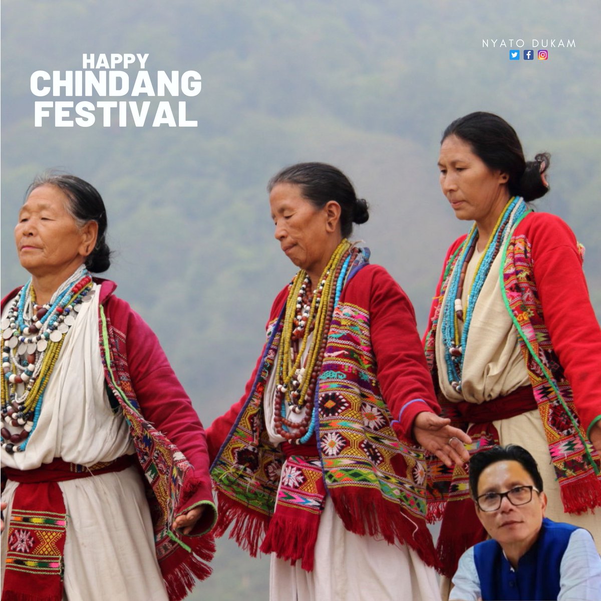 NyatoDukam's tweet photo. Wishing everyone a very happy #Chindang Festival.
May this festival brighten up everyone's life and bring a bumper harvest, happiness, and prosperity. https://t.co/m6pWbK8OrY