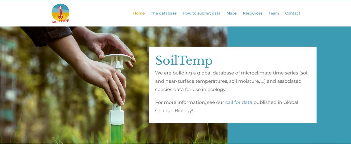 Happy to share our new SoilTemp website! All you need to know about our database, how to submit data and how to use our data products, neatly accessible in a few clicks! soiltempproject.com