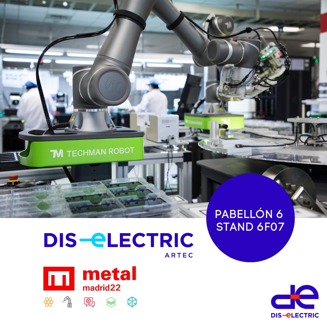 Diselectric's tweet image. Este año #DISELECTRICARTEC asistirá junto a @techmanrobot a @AdvManufactES  que se llevará a cabo el próximo 19 y 20 de octubre en el recinto ferial de IFEMA.
¡Ven a visitarnos! Os esperamos en el pabellón 6 Stand 6F07 con muchas novedades.
#DISELECTRICARTEC #robots