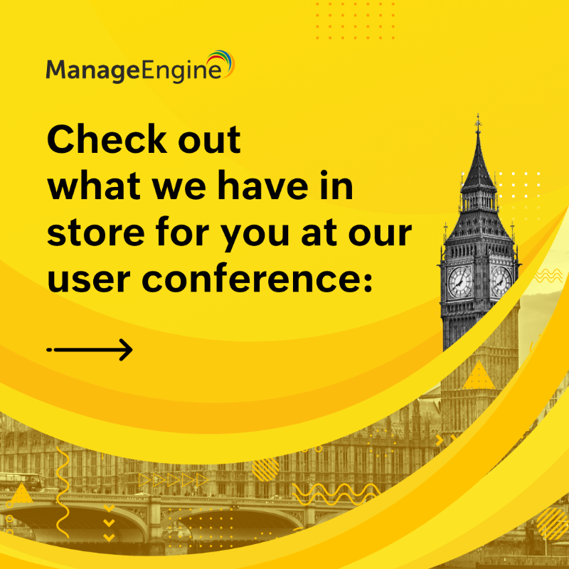 manageengine's tweet photo. Managing IT sure can be challenging. Join us for ManageEngine's User Conference in London, and learn how you can ace your IT game. Register at: https://t.co/94EDA8rG5D #LondonUserConf