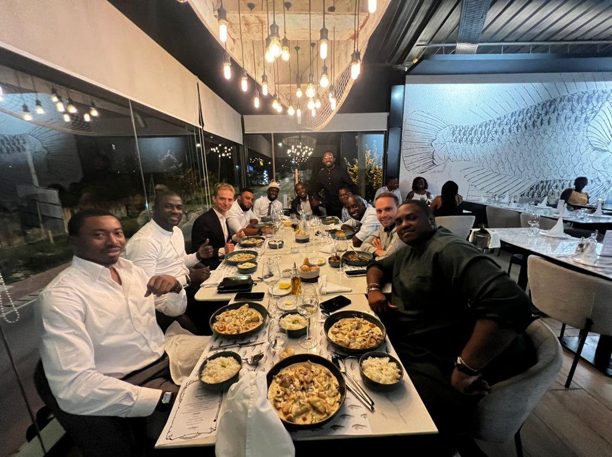 Le_CI20's tweet photo. Dîner @Le_CI20🇨🇮 x @deginvest_int🇩🇪 🔥 Toujours dans notre quète d'accroitre l'accès au financement, Nous avons parlé de financement de l'écosystème Start-ups de Côte d'Ivoire et de business Angels. #SASEN2023 #Ci20Program https://t.co/tZzudq6NOP