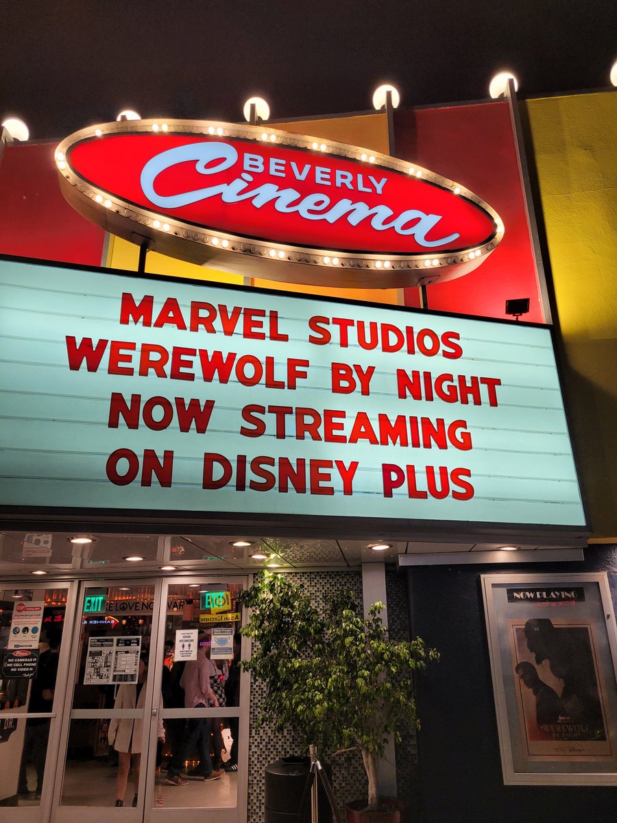 MovieMarshall's tweet image. Packed 35mm #WerewolfByNight midnight screening and Q&A with Director Michael Giacchino hosted by @colliderfrosty