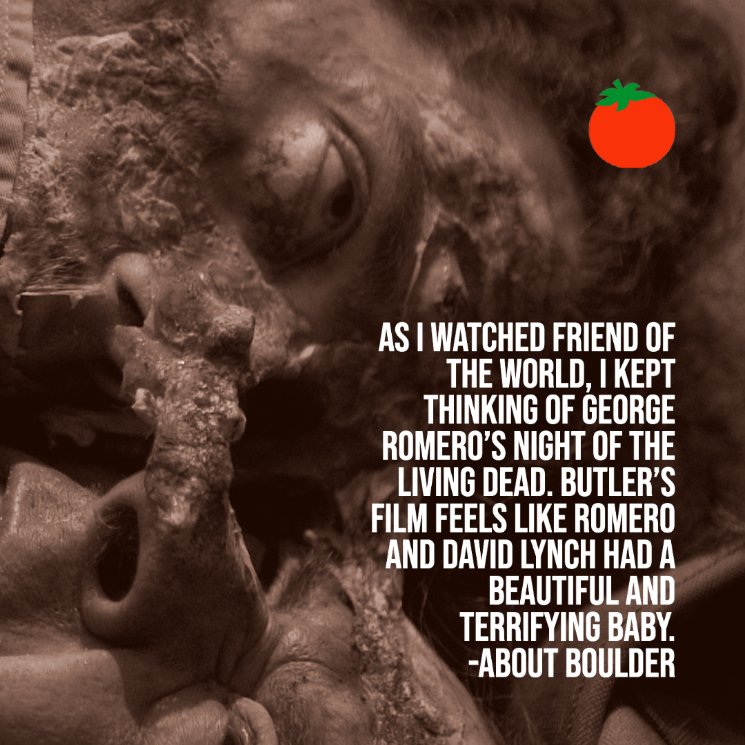 FriendTheWorld's tweet photo. As I watched Friend of the World, I kept thinking of George Romero’s Night of the Living Dead. Butler’s film feels like Romero and David Lynch had a beautiful and terrifying baby.-@AboutBoulder 

#HorrorMovies #FilmTwitter 

https://t.co/wym1YU6ubz https://t.co/hYtf8hc9C3