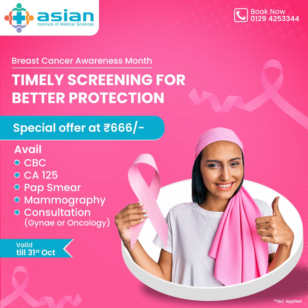 AIMSFaridabad's tweet photo. During this Breast Cancer Awareness Month, We are promoting timely screening for better protection. Avail our special offer at Rs 666/- and begin your fight for a safe future today.
#faridabad #breastcancer #breastcancerawareness #packageoffer #breastcancerawarenessmonth #cancer https://t.co/aU43prrd95