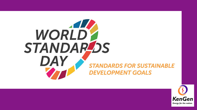 KenGenKenya's tweet photo. We join the world in marking World Standards Day 2022. This day aims to raise awareness about the need for the global standardization of products and its importance to the world economy. #WorldStandardsDay2022 #KenGenISO #SustainableKenGen ^EM https://t.co/J05n8P1UKj