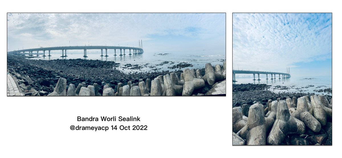 Bandra Worli Sealink from the Bandra Fort #ShotOniPhone13Pro #mumbaisealink