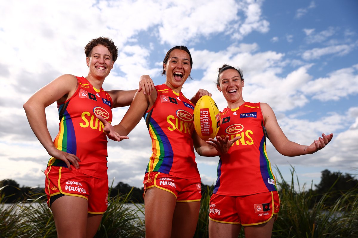 “The club is so inclusive, the players get around it and it’s a really good tone to set in the community that it doesn’t matter where you come from or how you identify, we stand with you,” - Ashlee Atkins

#AFLW | #AFLWPride