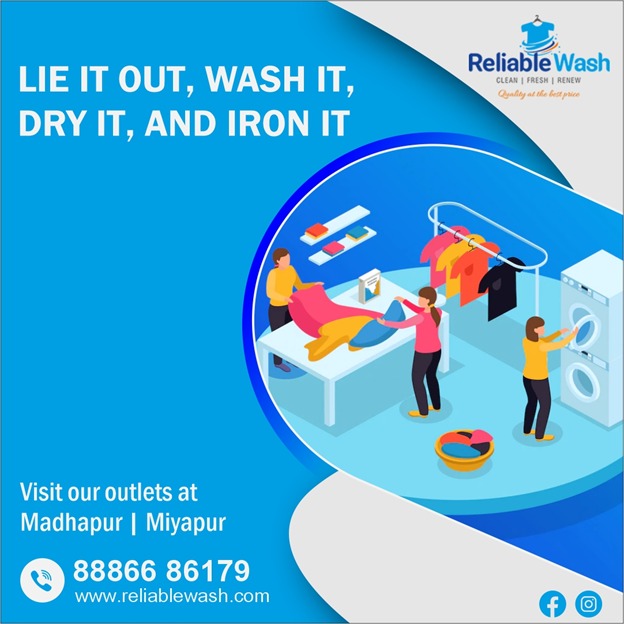 ReliableWash's tweet photo. Make a pickup appointment for your laundry with Reliable Wash right away to obtain washing, dry cleaning, and ironing services.
Branches: #Madhapur | #Miyapur
#ReliableWash #Clothes #SteamPress #Washing #AllPurposeCleaner #Laundry #Iron #Hyderabad #DryCleaning #DeliveryAvailable https://t.co/9qo3X2R0RP