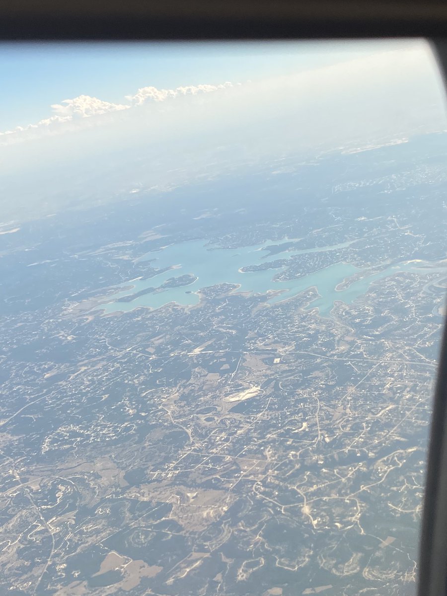 Nice view from above!!! #canyonlake #canyonlaketx #canyonlaketexas #airplanepictures #viewfromabove #view #aerialview
