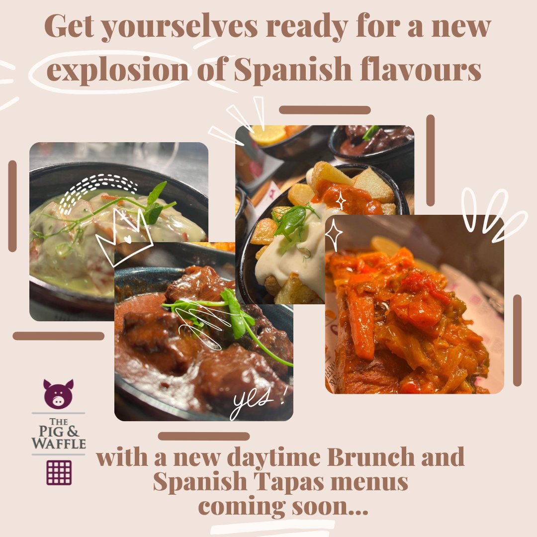Try out authentic Spanish tapas from our Chef Maria from Galicia!
Get yourselves ready for a new explosion of Spanish flavours with a new daytime Brunch and Spanish Tapas menus on their way!
#tapas #spain #spanish #brunch #kettering #northamptonshire #food #graftonunderwood